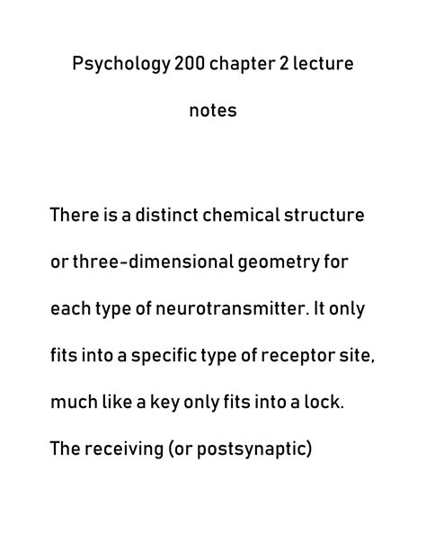 Document 3 Chapter 2 Psychology 200 Lecture Notes Psychology 200