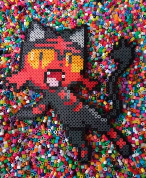 Pok Mon Litten Perler Bead Pixel Art Eur Picclick Fr