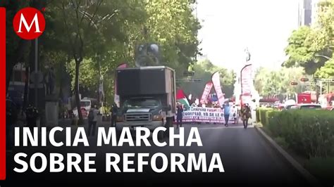 CAOS Vial En Reforma Por Marcha Del SME Y ANUEE YouTube