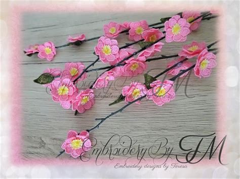 Cherry blossom lace – designs by Teresa