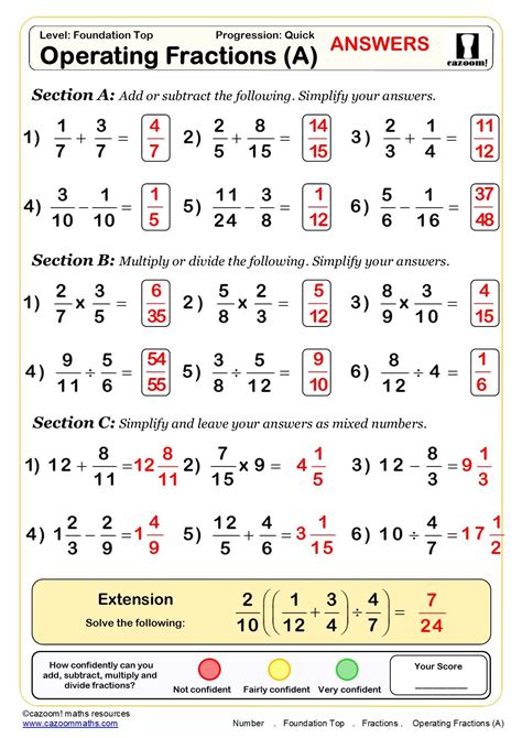 Grade Maths Worksheets With Answers