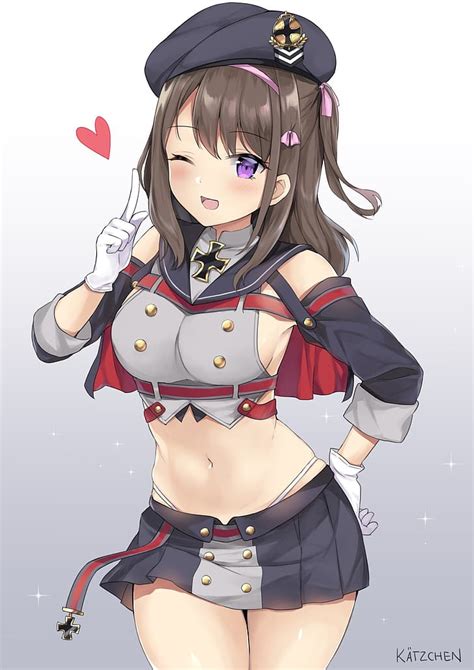 Anime Anime Girls Azur Lane Z35 Azur Lane Hairband Brunette