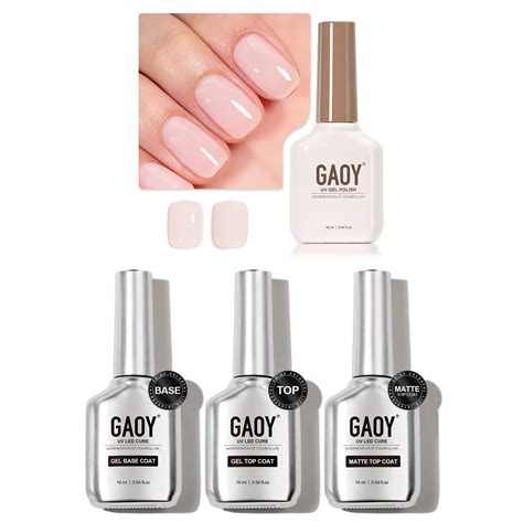 Gaoy Sheer Light Pink Gel Nail Polish 16ml Jelly Milky