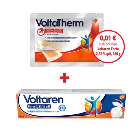 Voltaren Forte 2 32 gél 180 g VoltaTherm Hrejivá náplasť 1 ks