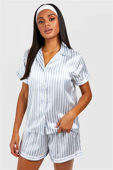 Satin Pyjamas Silky Pjs And Satin Pyjama Sets Boohoo Uk