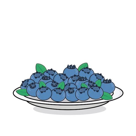 Premium Vector Blueberry Fruit Blueberry Vector Icon Cartoon