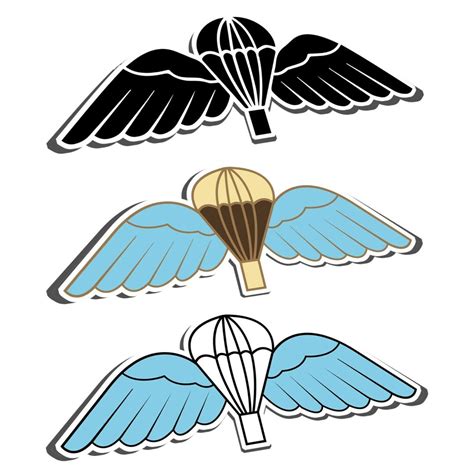 Para Jump Wings Sticker British Army Parachute Regiment Badge ...