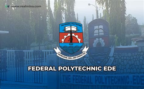 Federal Polytechnic Ede Edepoly Nd Dpt And Nd Rpt Admission List For 2024 2025 Academic Session