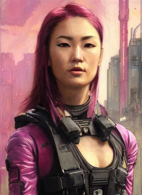 Nikki Tanaka Beautiful Cyberpunk Female Usn Marine Stable Diffusion