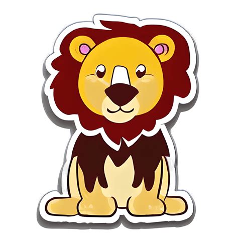 Lion Sticker · Creative Fabrica