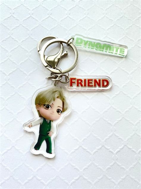 BTS Tinytan Dynamite Keychain Etsy