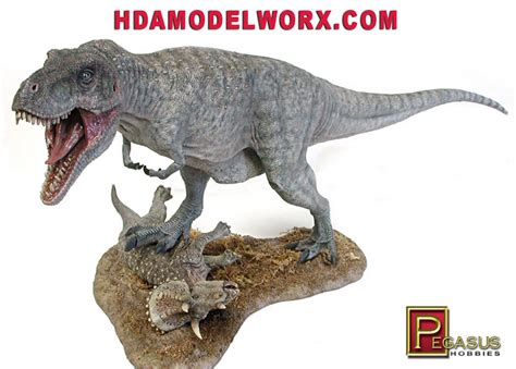 T Rex Tyrant Lizard King 124th Scale Model Kit By Pegasus Hobbies