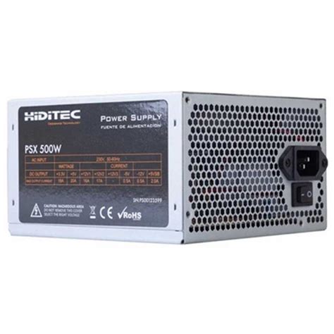 Hiditec PSX500 500W Power Supply Silver Techinn