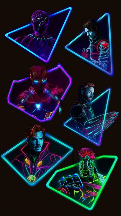 Avengers Neon Wallpapers - Wallpaper Cave