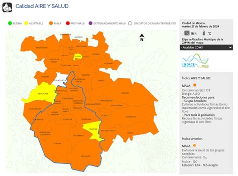 ¿habrá Contingencia Ambiental Reportan Mala Calidad Del Aire En Cdmx Y