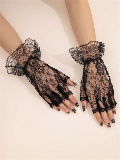 Fingerless Lace Gloves Lace Gloves Lace Fingerless Gloves