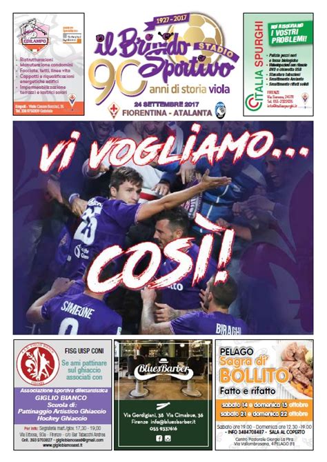 Il Brivido Sportivo Stadio Fiorentina Atalanta Del 24 09 2017