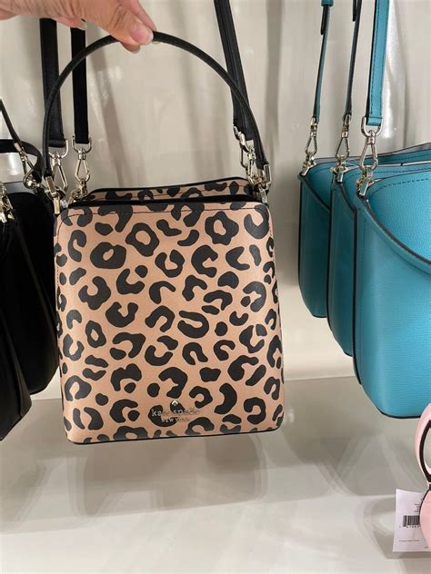 Kate Spade Darcy Graphic Leopard Small Bucket Bag Crossbody Munimoro