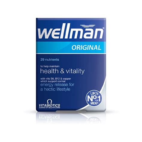 Buy Vitabiotics Wellman Original 30 Tablets Complete Multivitamin For