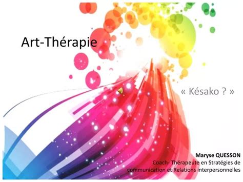 PPT Art Thérapie PowerPoint Presentation free download ID 1878663