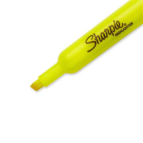 Sharpie Tank Style Highlighters Large Chisel Tip Fluorescent Yellow