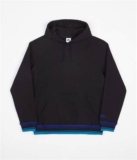 Nike Sb Lbr Hoodie Black Laser Blue Deep Royal Blue Flatspot