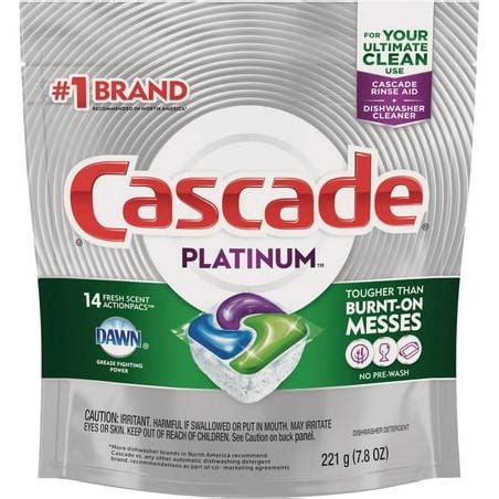 Cascade Platinum Action Pacs Fresh Dishwasher Detergent Tabs Count