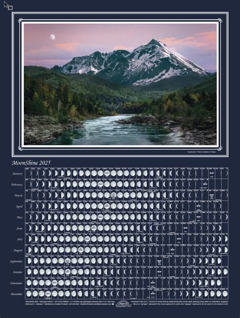 Moon Calendars 2025 By Celestial Products