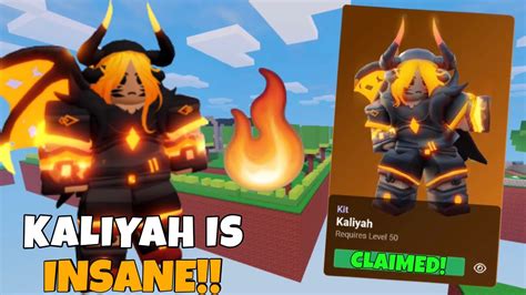 The Level 50 Kaliyah Kit Roblox Bedwars YouTube