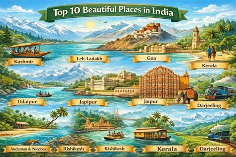 top  beautiful places  india   visit