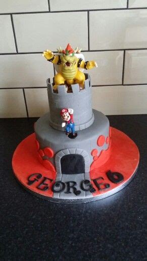 Super Mario Bowser Castle Cake Mario Birthday Cake Mario Cake Super