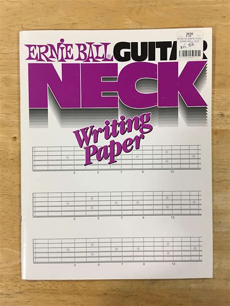 Ernie Ball Guitar Neck Writing Paper Reverb