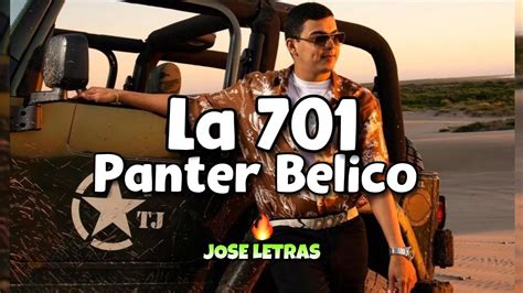 La 701 Panter Belico Letra Lyrics YouTube