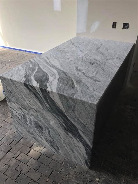 Waterfall Edge Installation Gallery Granite Works Of Pa