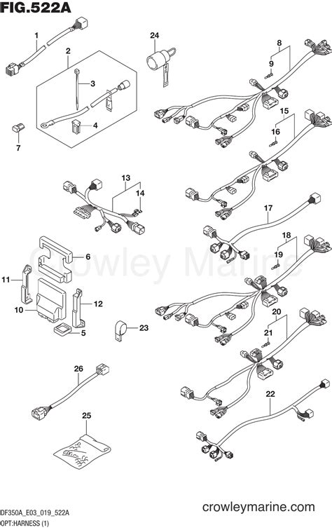 OPT HARNESS 1 Serial Range Four Stroke Outboard 350 DF350A 910001