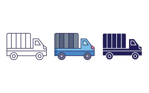 Delivery Truck vector icon 23228400 Vector Art at Vecteezy