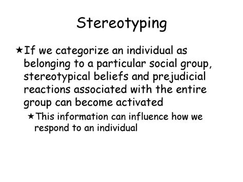 Social Neuroscience Stereotyping And Prejudice Race And Emotion Ppt Download