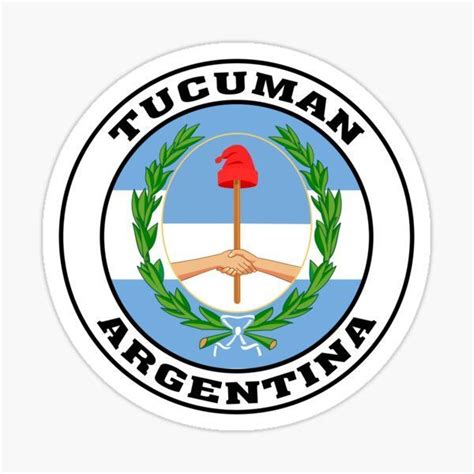 Tucuman Argentina Coat Of Arms Argentinian Flag Travel Souvenir Sticker