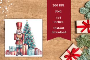 Watercolor Nutcracker Coaster Design Png Graphic By Ailirel Design