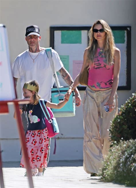 Adam Levine And Behati Prinsloo Smile On Outing With Daughter Photos