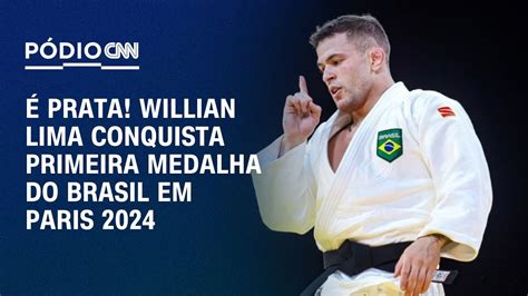 Willian Lima conquista medalha de prata no judô nos Jogos Olímpicos