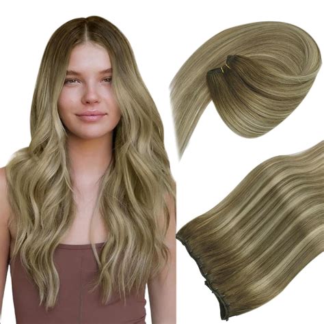 Amazon Sunny Hair Beaded Weft Hair Extensions Human Hair G