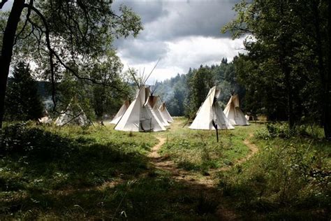 Modern Tipi Camp Courtesy Of Some Of The Best Plains