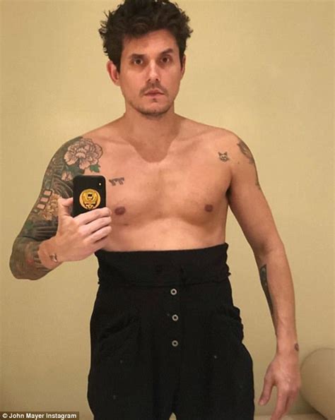 Shirtless John Mayer Launches Kylo Ren Challenge Daily Mail Online