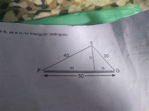 Calcule H M E N No Triângulo Retângulo Br