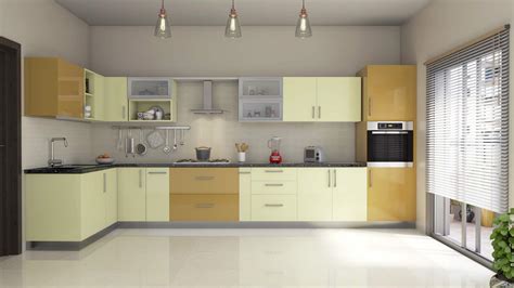 L Shaped Modular Kitchen Designs India Homelane