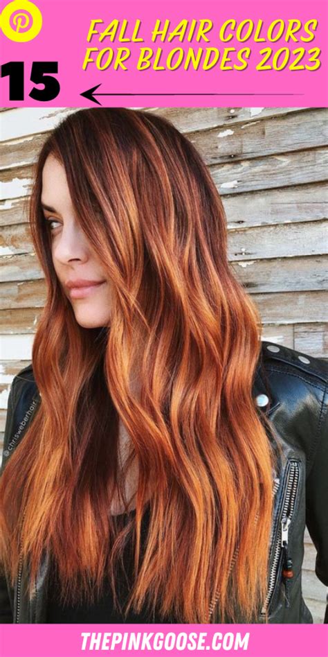 15 Stunning Fall Hair Colors For Blondes In 2023 Thepinkgoose