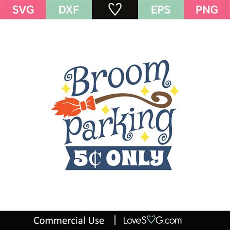 Broom Parking 5 Cents Only SVG Cut File Lovesvg