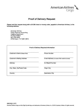 Proof Of Delivery Template Complete With Ease AirSlate SignNow