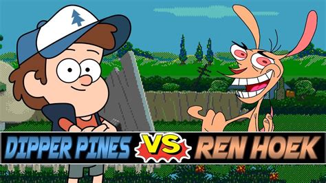 M U G E N Battles Dipper Pines Vs Ren Höek Gravity Falls Vs The